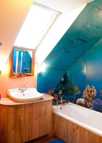 30 нереальных интерьеров с фотообоями